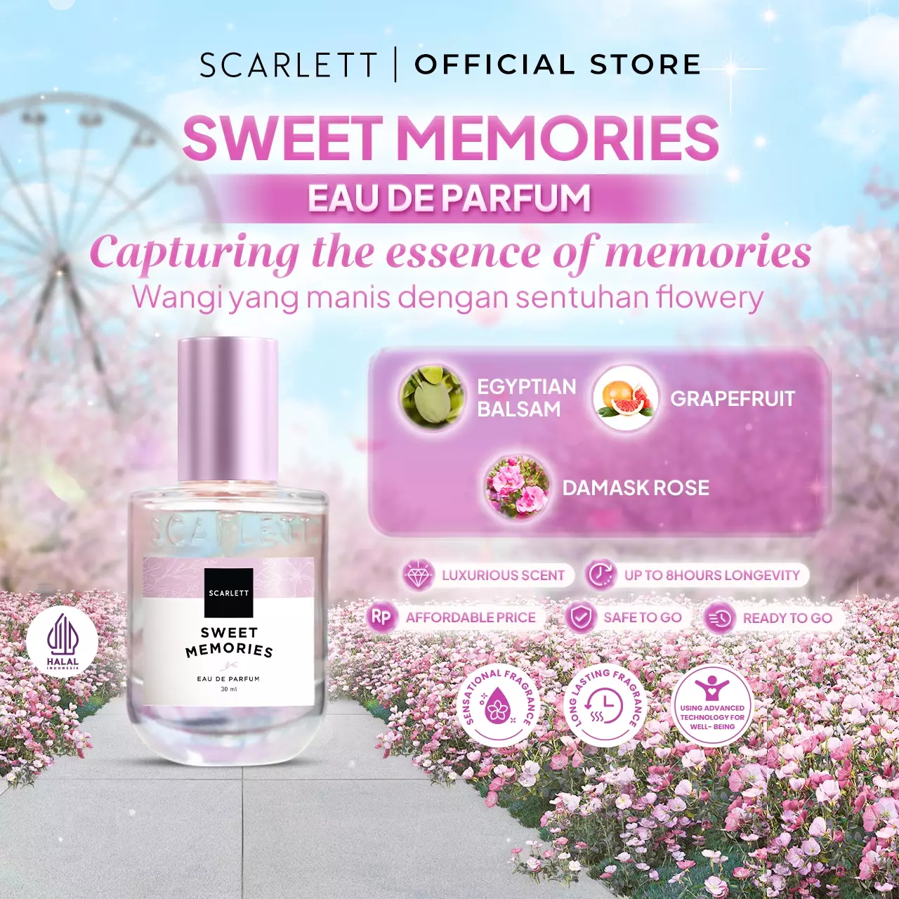 Scarlett Whitening Eau De Parfum Bundle Sweet Memories + Dreamy
