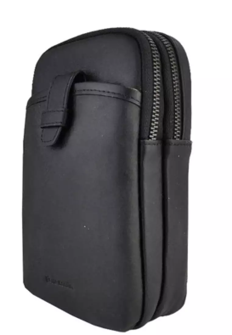 Pierre Cardin Tas Selempang Punggung Pria Body Bag Sling Bag Kulit 0112830901BLA-BLACK