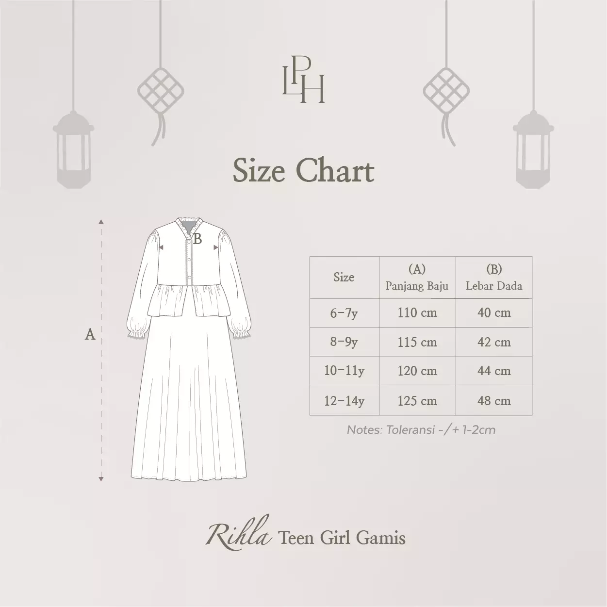 Little Palmerhaus - Baju Lebaran 2026 - Rihla Teen Girl Gamis (Baju Gamis Anak Perempuan Usia 6-14 Tahun) Blue