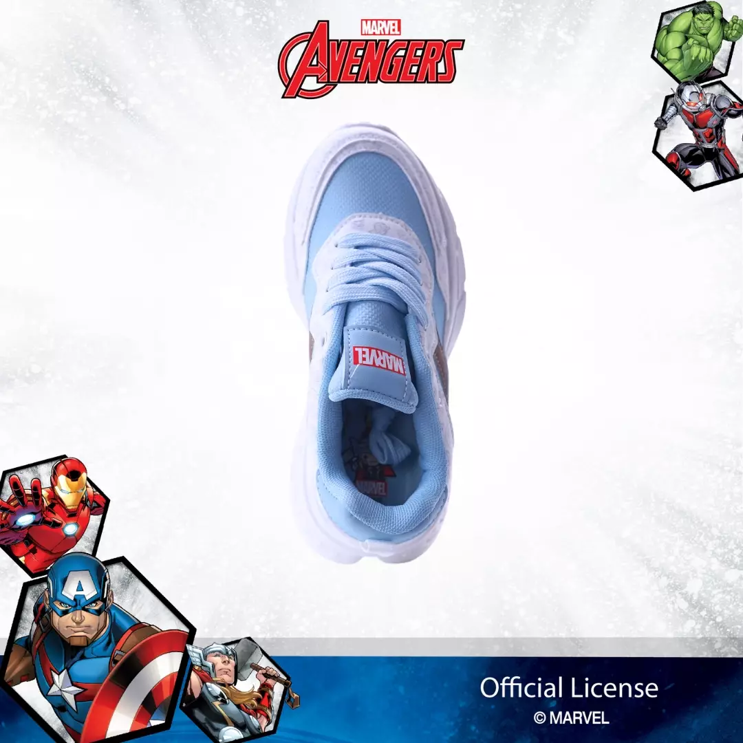 AVANGERS - SEPATU ANAK LAKI TANGGUNG CH340406LT - BIRU LAUT/PUTIH