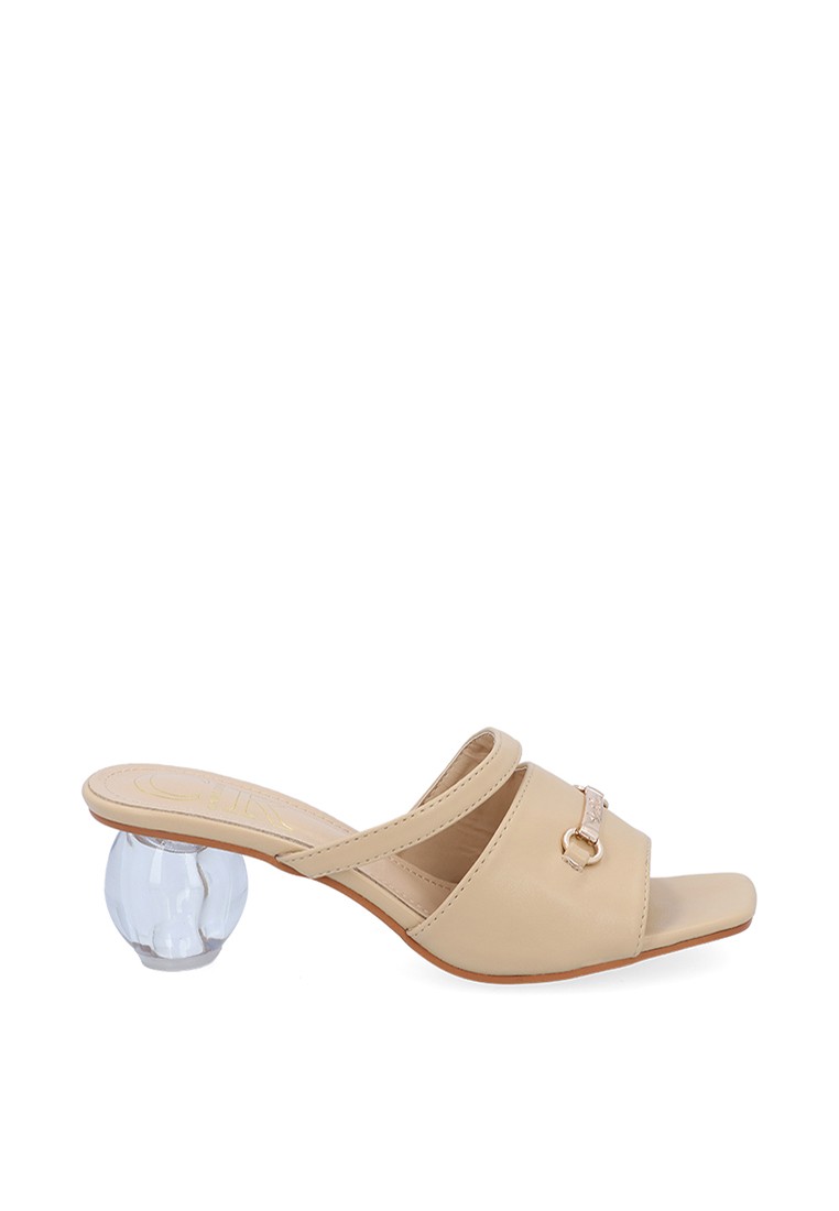 Medium Yellow Erana Ball-Heel Sandals