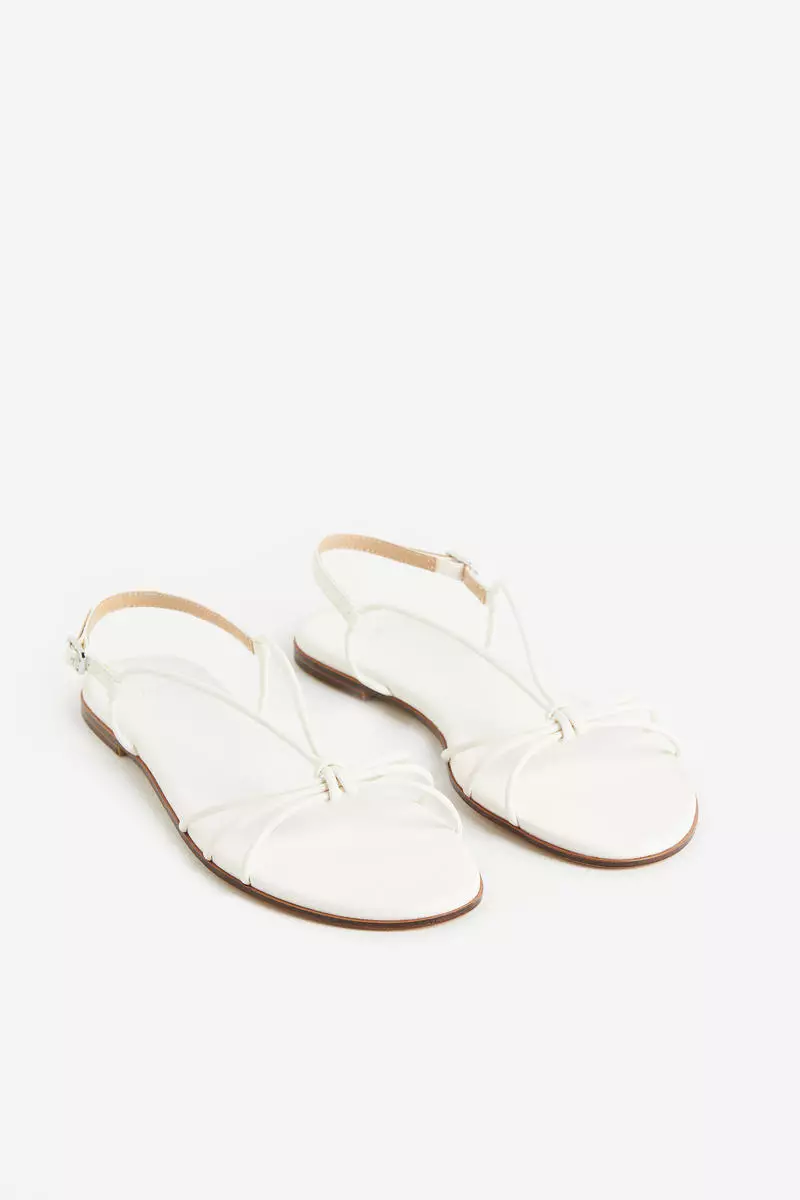 White best sale sandals h&m