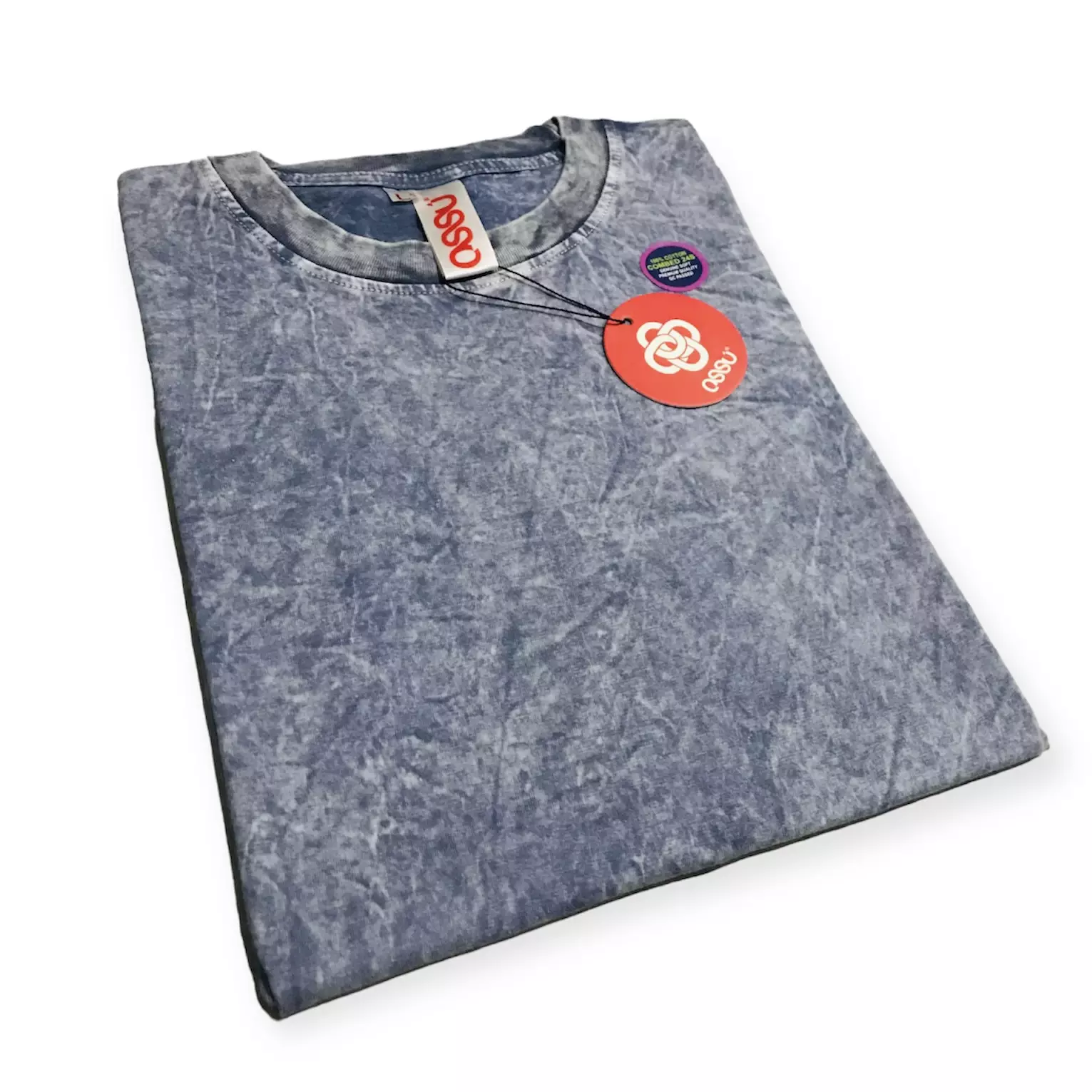 Ossu Basic Blue Sand Washing Tshirt