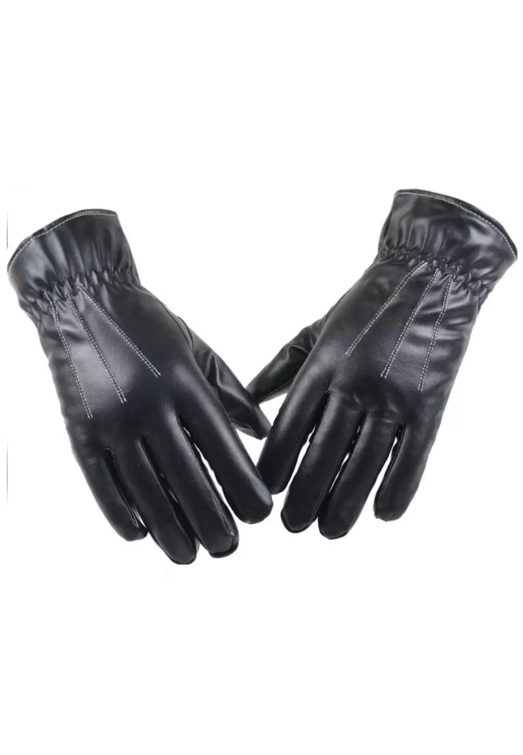 Sarung Tangan Motor Pria Waterproof Touchscreen Material PU Leather ORIGINAL