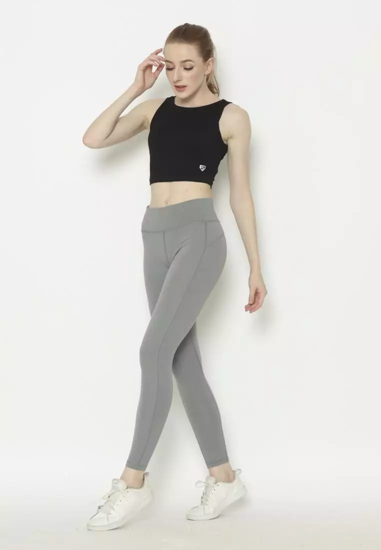 FITWEAR - DARLA VEST CROPTOP - BLACK