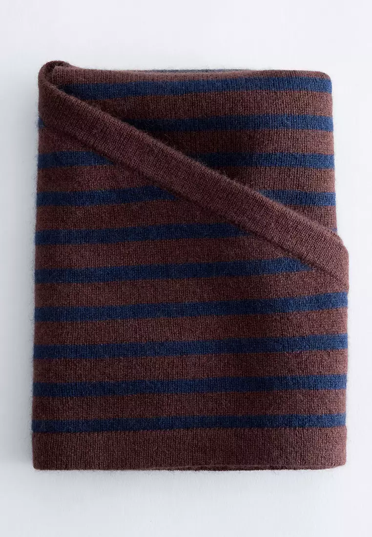 Silk-Cashmere Triangle Scarf
