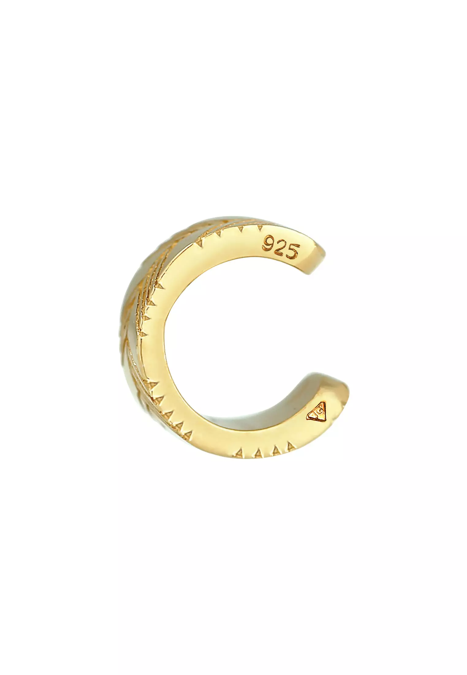 Earrings Earcuff Single Wide Trend Blogger Gold Plated