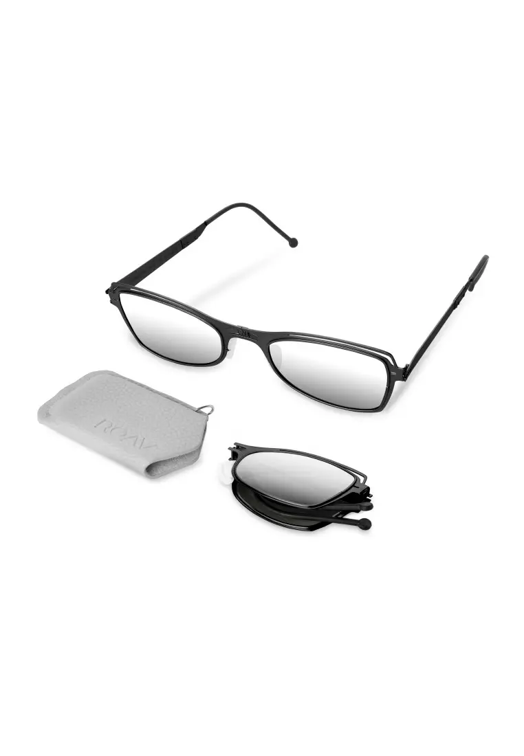 Penelope 5004 Matte Black / Silver Mirror