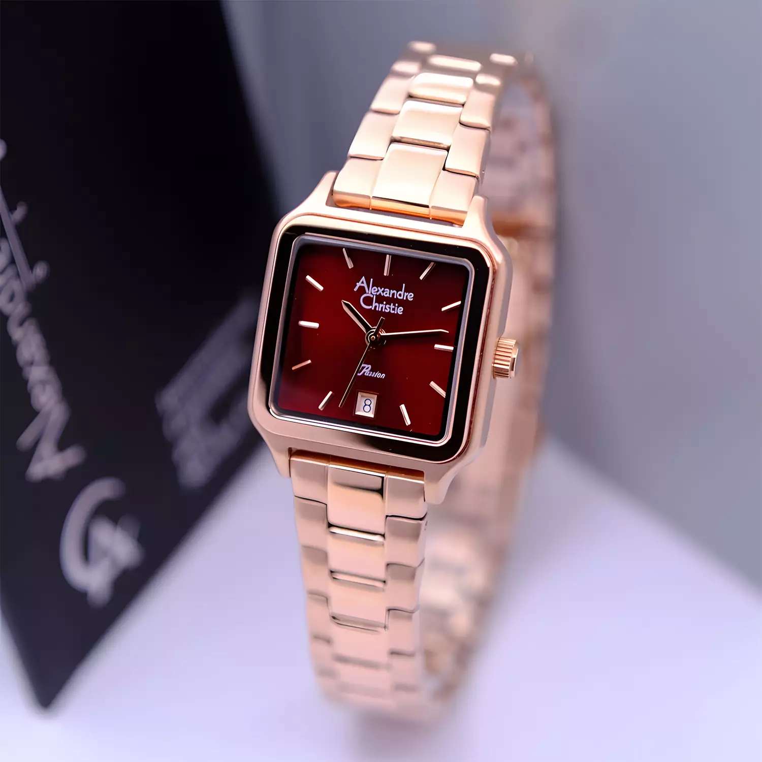 Jam Tangan Analog Wanita - Passion Series - Rose Gold Red - Stainless Steel - 2B62 LDBRGRE