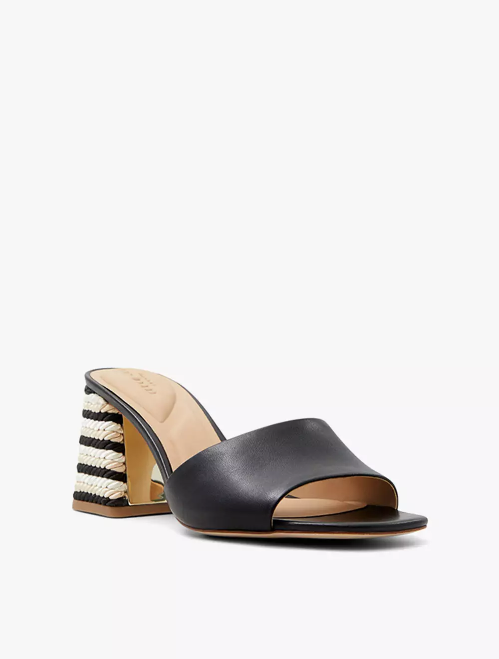 CHLOOE Mid Block Heel Sandal - Black
