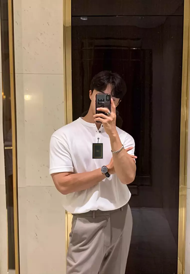 Slim Ice Silk Knit T-shirt‌ ‌MYQ8851