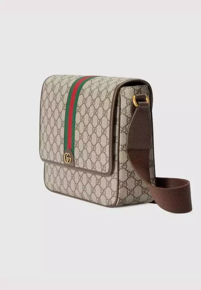Gucci Gucci Ophidia Supreme Medium Messenger Bag Beige Ebony