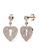 Her Jewellery gold Heart Lock Earrings (Rose Gold) - Made with premium grade crystals from Austria A699CAC67E8255GS_1