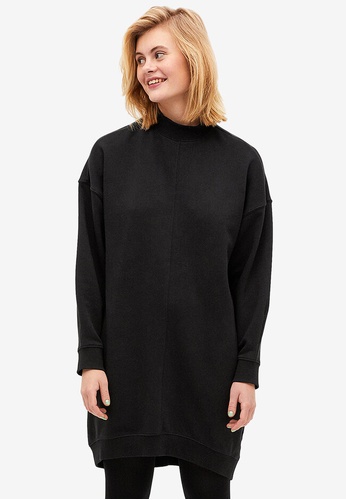 Monki black Black Midi Sweater Dress CC3D2AAA962AFFGS_1