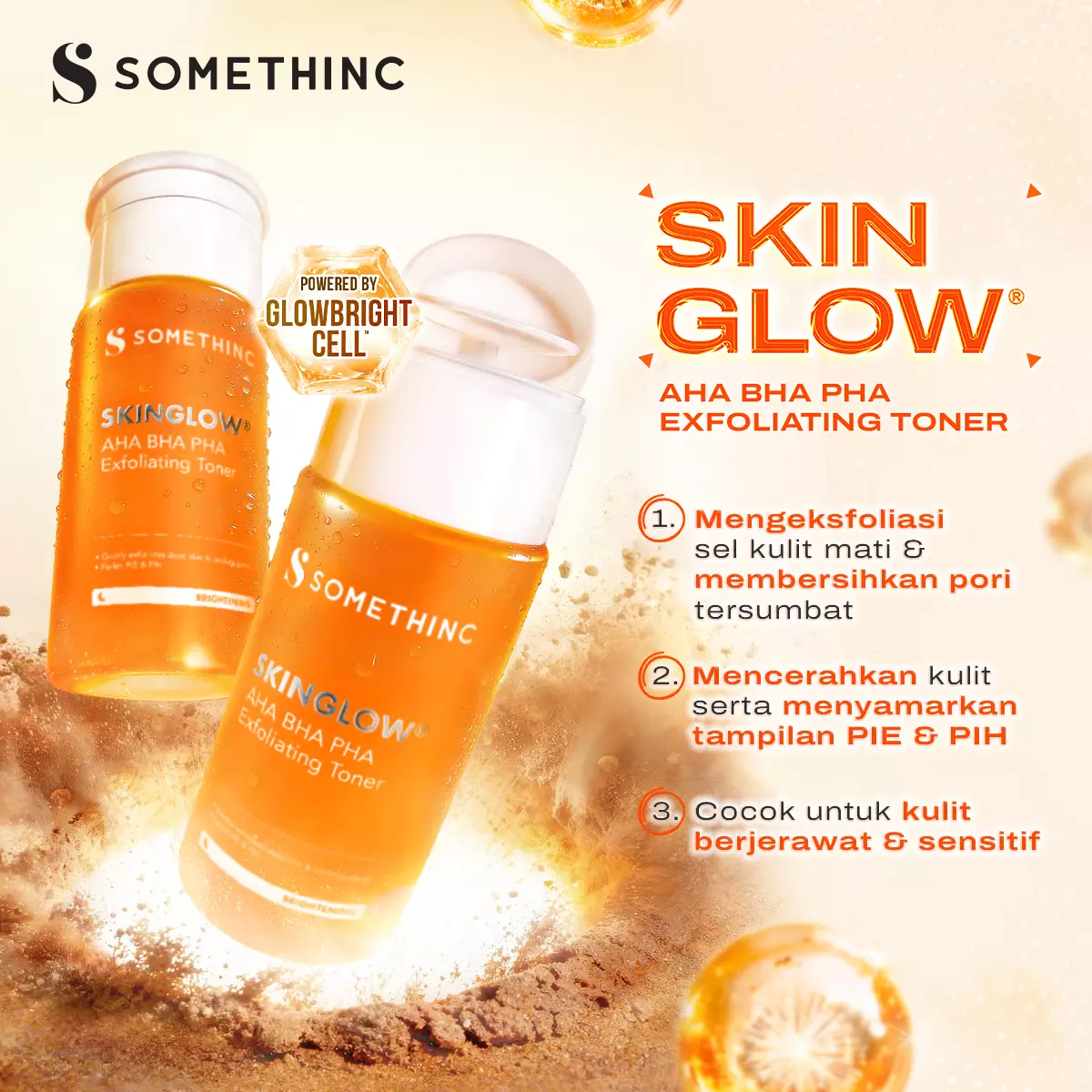 SOMETHINC SKINGLOW® AHA BHA PHA Exfoliating Toner
