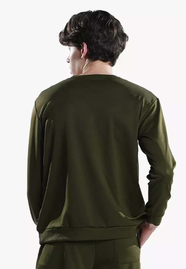 Buy INSPI INSPI Fit Jacket Pull Over Fab Emboss Olive 2024 Online ...