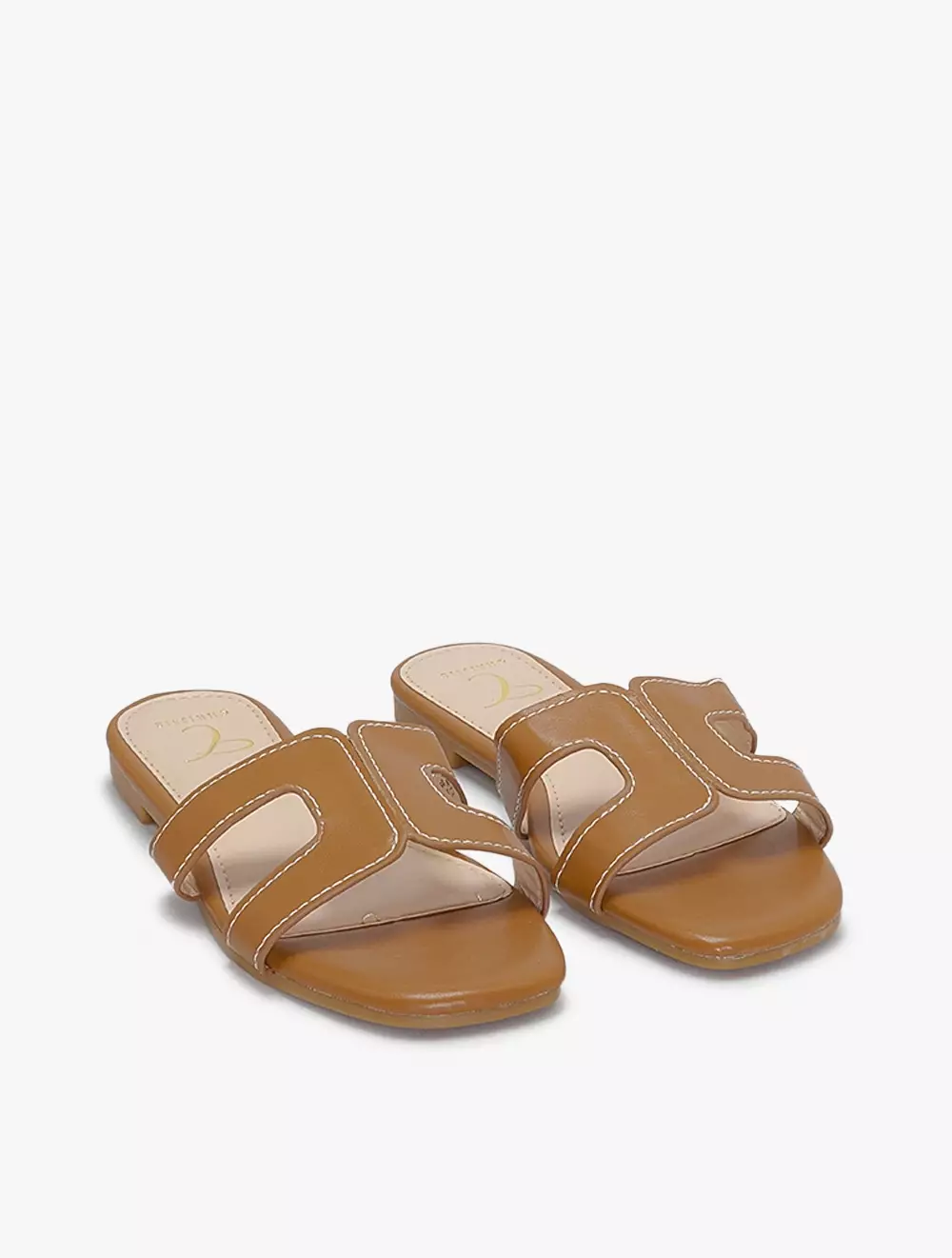 Payless Chrissie Womens Neyra Flat Sandals - Tan_05