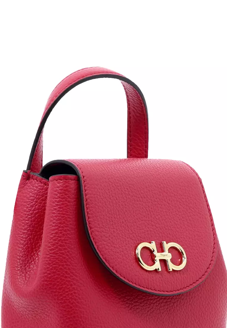 Salvatore ferragamo red purse top