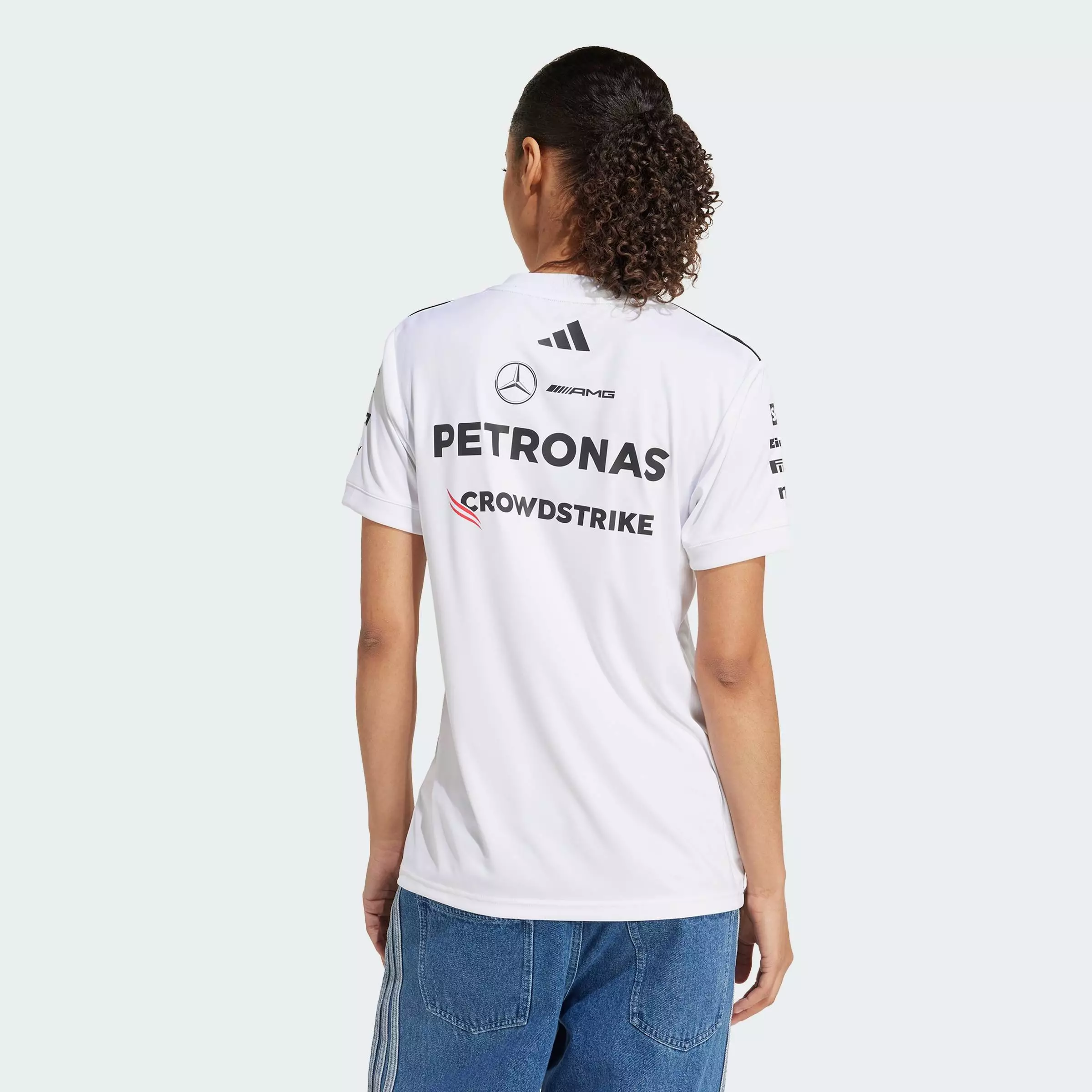 Motorsport MERCEDES - AMG PETRONAS FORMULA ONE TEAM DRIVER JERSEY Women White JX5799