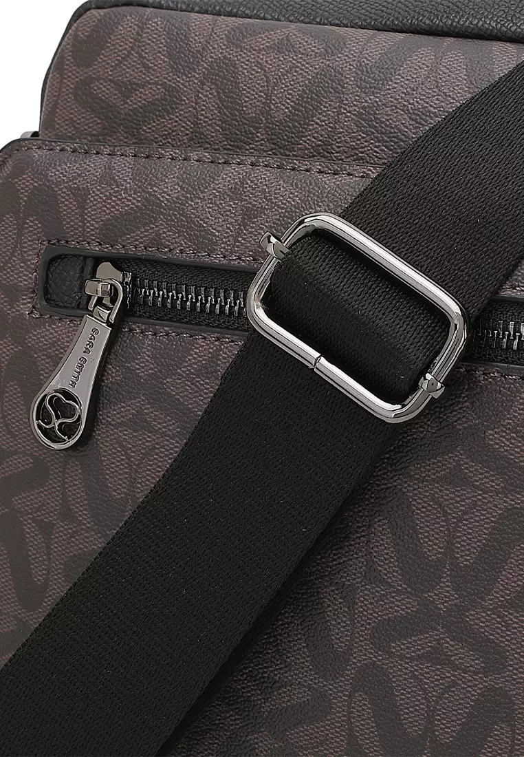 Men's Sling Bag / Crossbody Bag (Tas Selempang Pria) - Cokelat