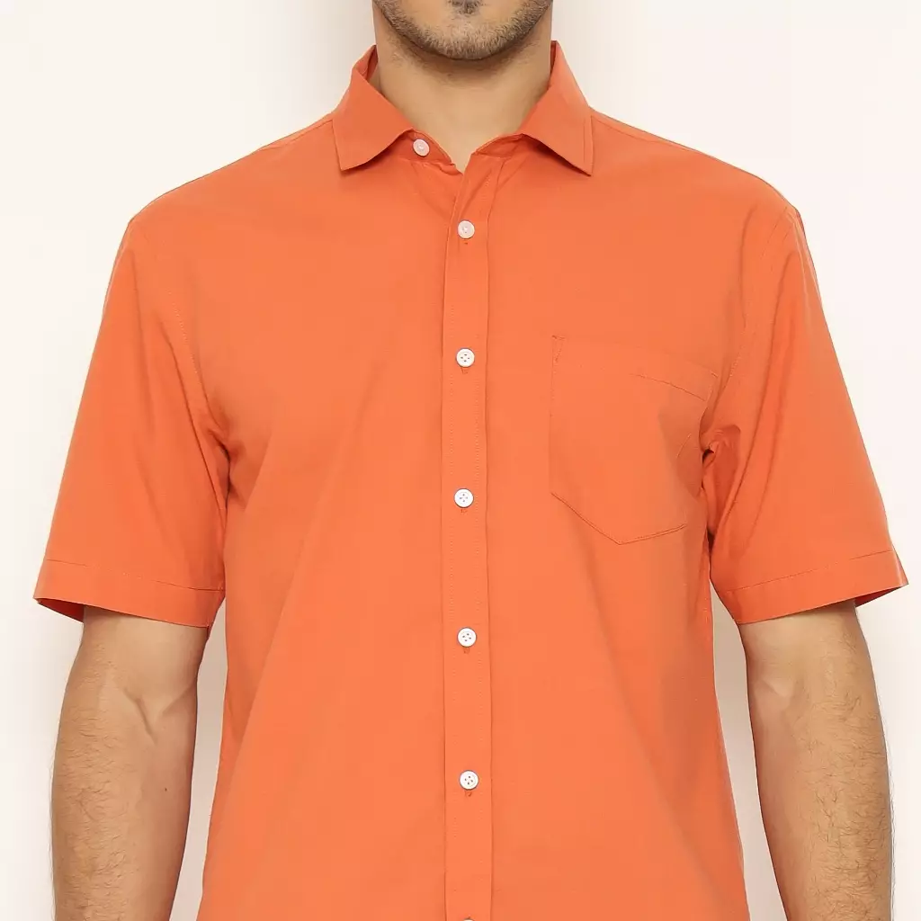 AMK Kemeja Pria Lengan Pendek SHG ITO S/S Terracota