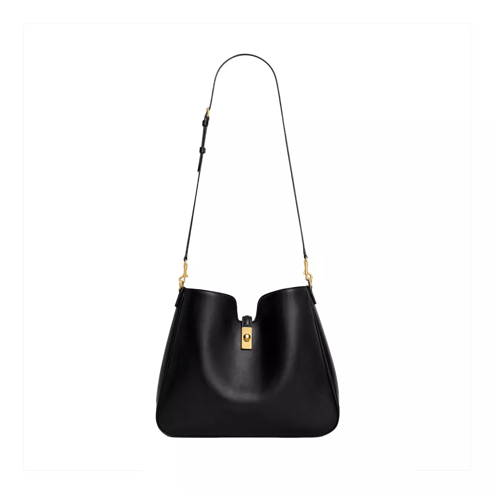 [4.4PRIL KEJUTAN HARGA] Medium Camille 16 Soft Bag In Smooth Calfskin Black