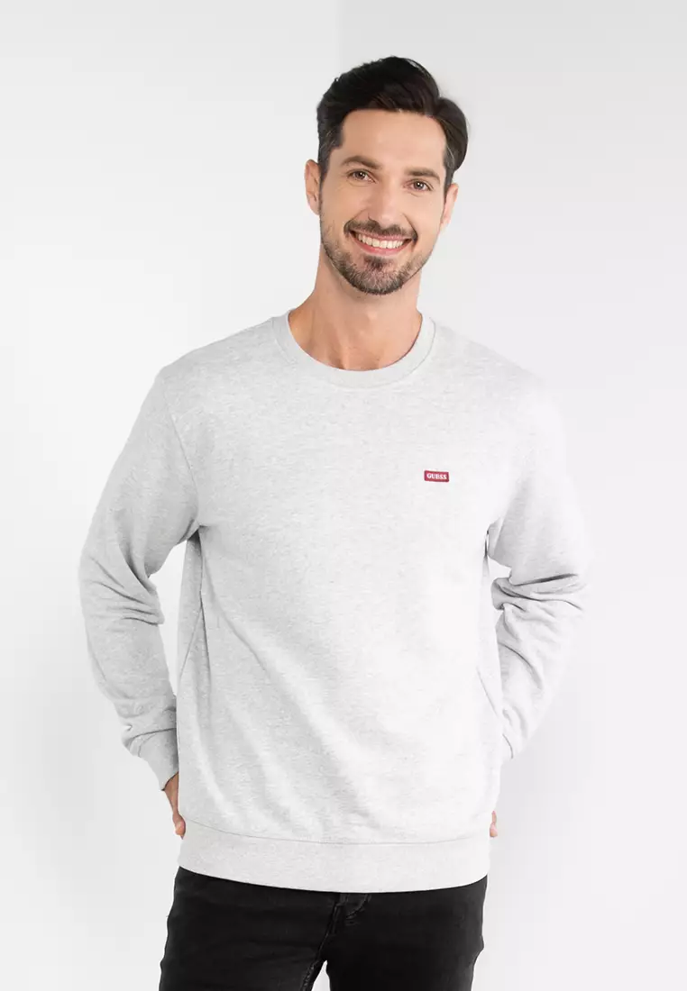 Buy Guess Logo Patch Sweatshirt Online ZALORA Malaysia