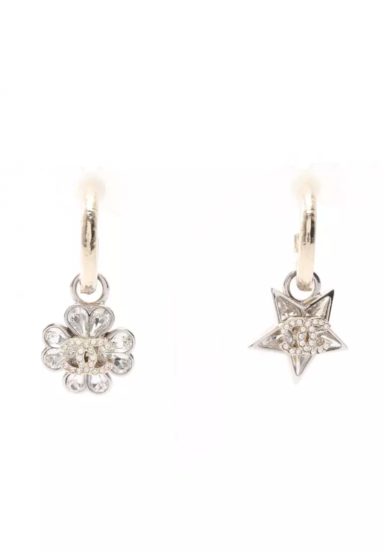Buy Chanel Pre-Loved Chanel coco mark Clover star earrings GP
