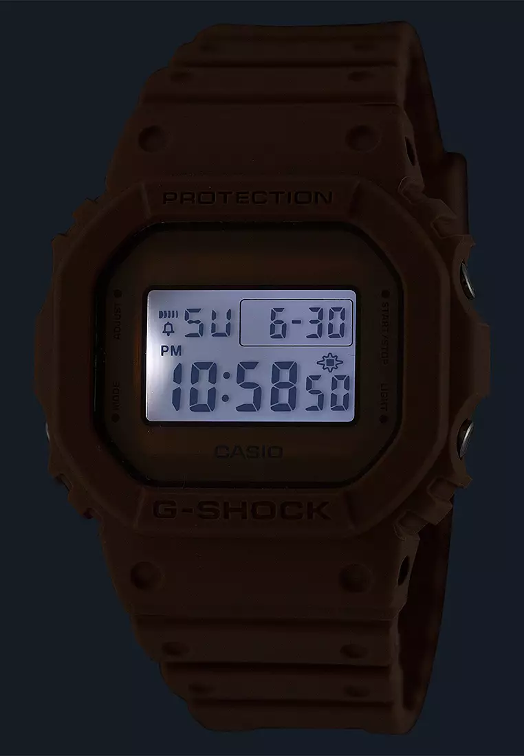 Casio G-Shock DW-5600NC-5D Jam Tangan Digital Pria - Brown Resin Strap