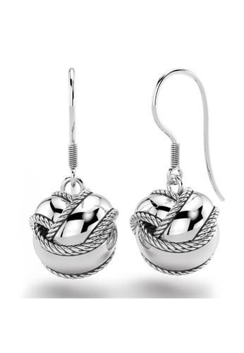 925 Signature silver 925 SIGNATURE The Knot French Hook Earrings-Silver 67004ACB98281AGS_1