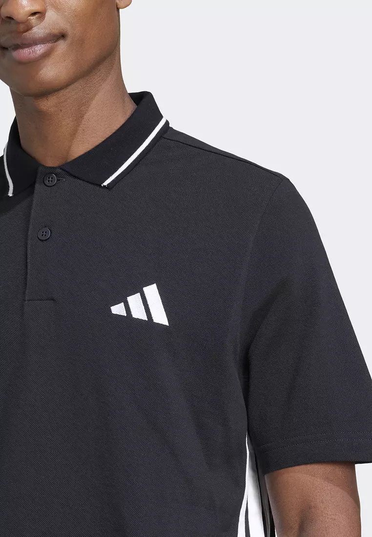 Essentials 3-Stripes Piqué Polo Shirt