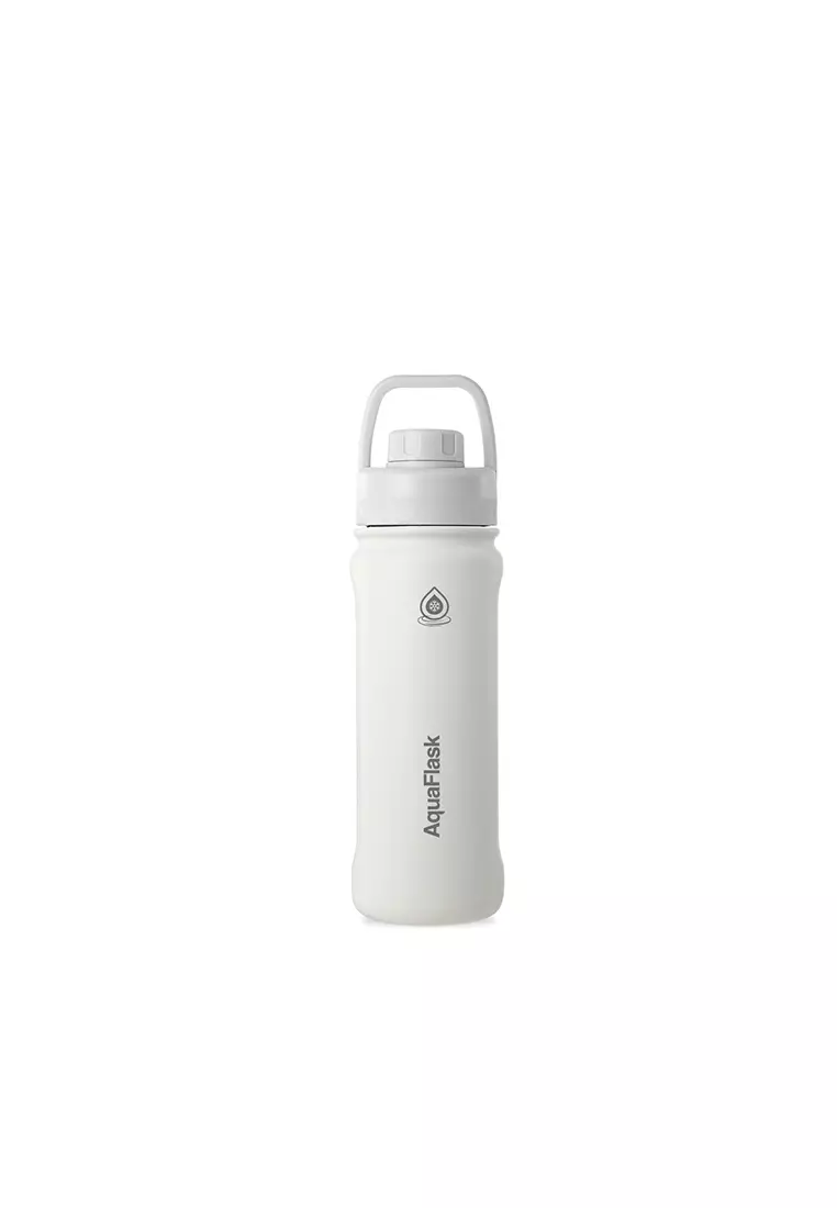 18oz Arctic White New Sports Lid Bottle Wide Mouth Vacuum Insulated Stainless Steel Drinking Water Bottle