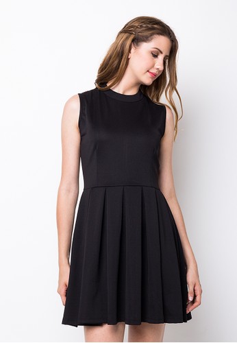 Endorse Dress R Cheryl Zpr Black END-PE058
