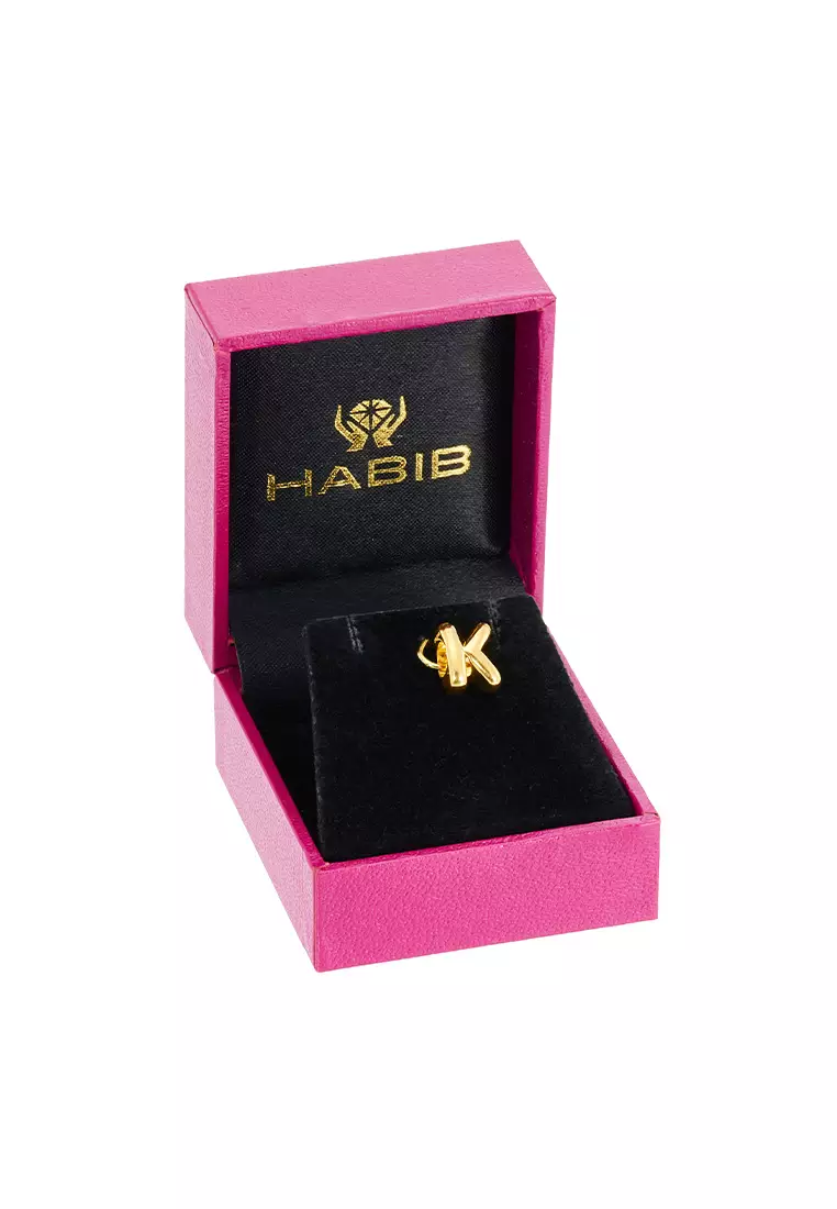 HABIB 916/22K Yellow Gold Alphabet Charm 6800025YK