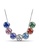 Krystal Couture 多色 KRYSTAL COUTURE Boxed 7Day Pendant Set Embellished with Swarovski® crystals-White Gold/Multicolour 8FDAEAC8A7F40DGS_2