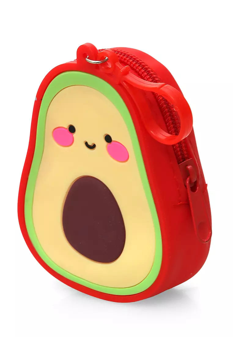 Chloe Dompet Jelly Anak Unisex Coin Purse Uniqe Design Material Silicone ORIGINAL - Red