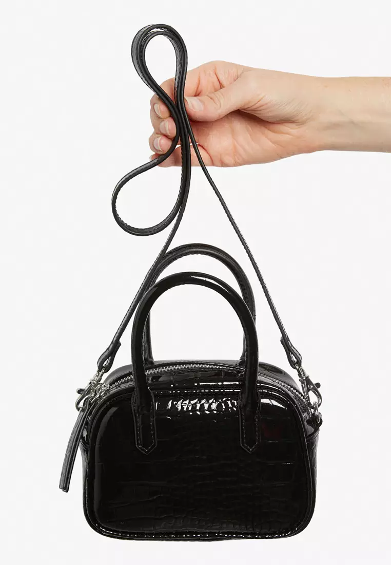 Buy Monki Faux Croc Mini Bowling Bag 2024 Online ZALORA Philippines