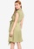 Hopeshow green Asymmetrical Hem Front Wrap Dress 38A50AAD8C3C3DGS_2