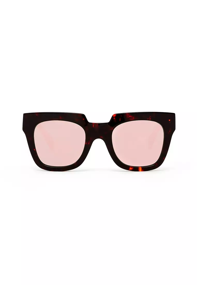 HAWKERS Dark Rose Gold ROW X Sunglasses for Men and Women, Unisex. Official Product designed in Spain
