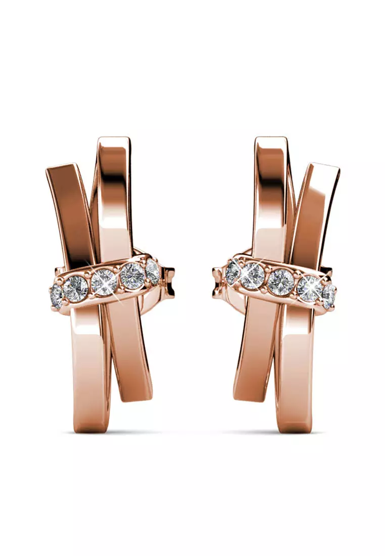 Buy Her Jewellery Her Jewellery Luminous Bow Earrings (Rose Gold