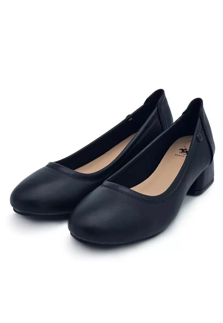 Jual POLO HILL POLO HILL Ladies Round Toe Slip On Heels Original 2024 ...