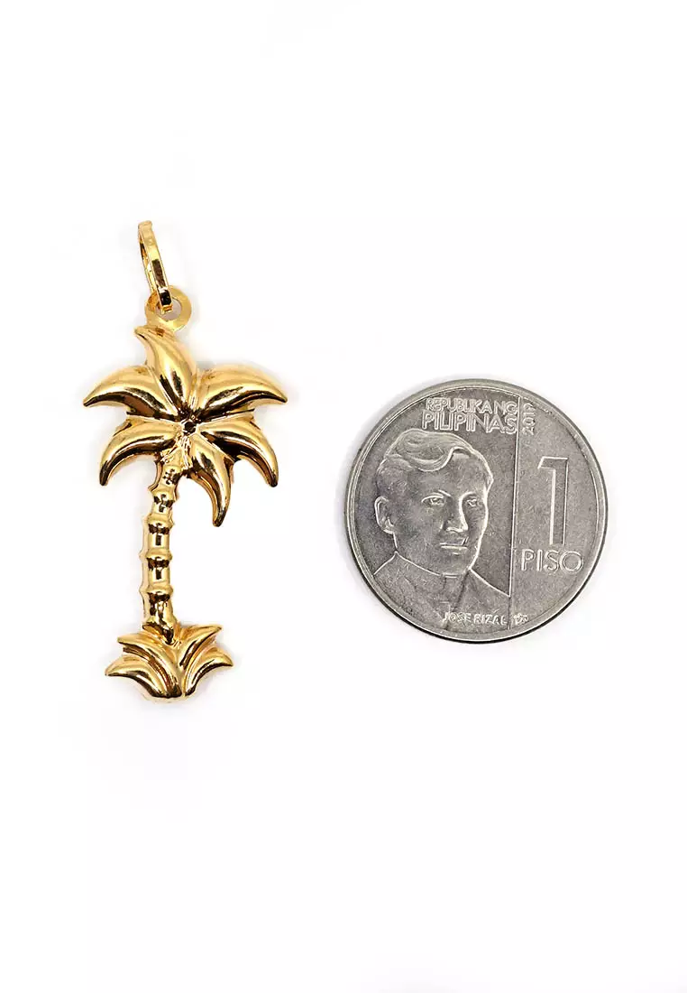 18K Italian Made Yellow Gold Pendant