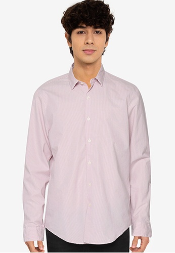 Abercrombie & Fitch pink Double Dress Shirt D015EAA41C38F9GS_1