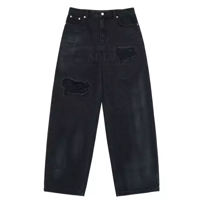 Jual Acme De La Vie DESTROYED WASHING SPRAY DENIM PANTS BLACK
