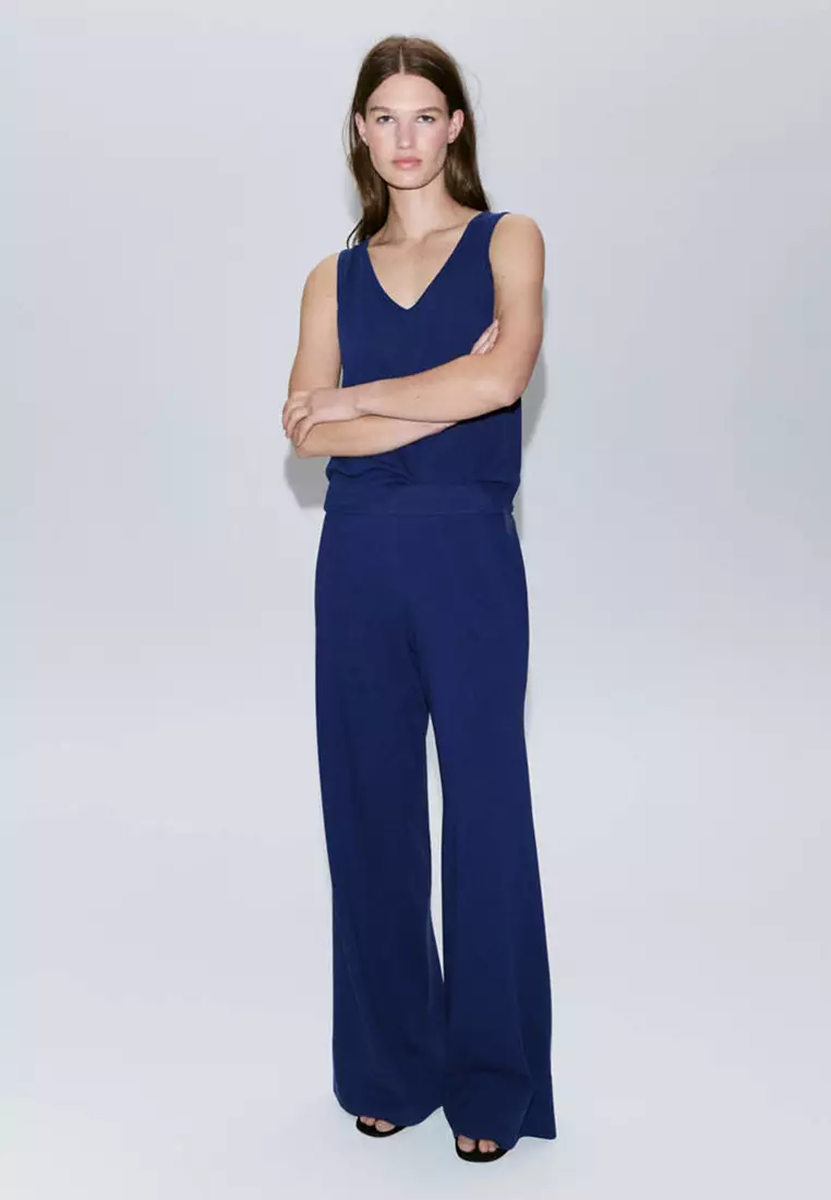 Straight-Fit Trousers With Elastic Waist