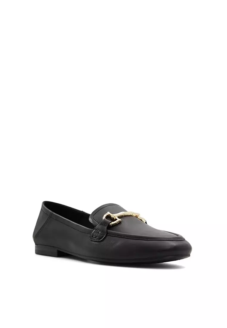Aldo black loafers womens clearance