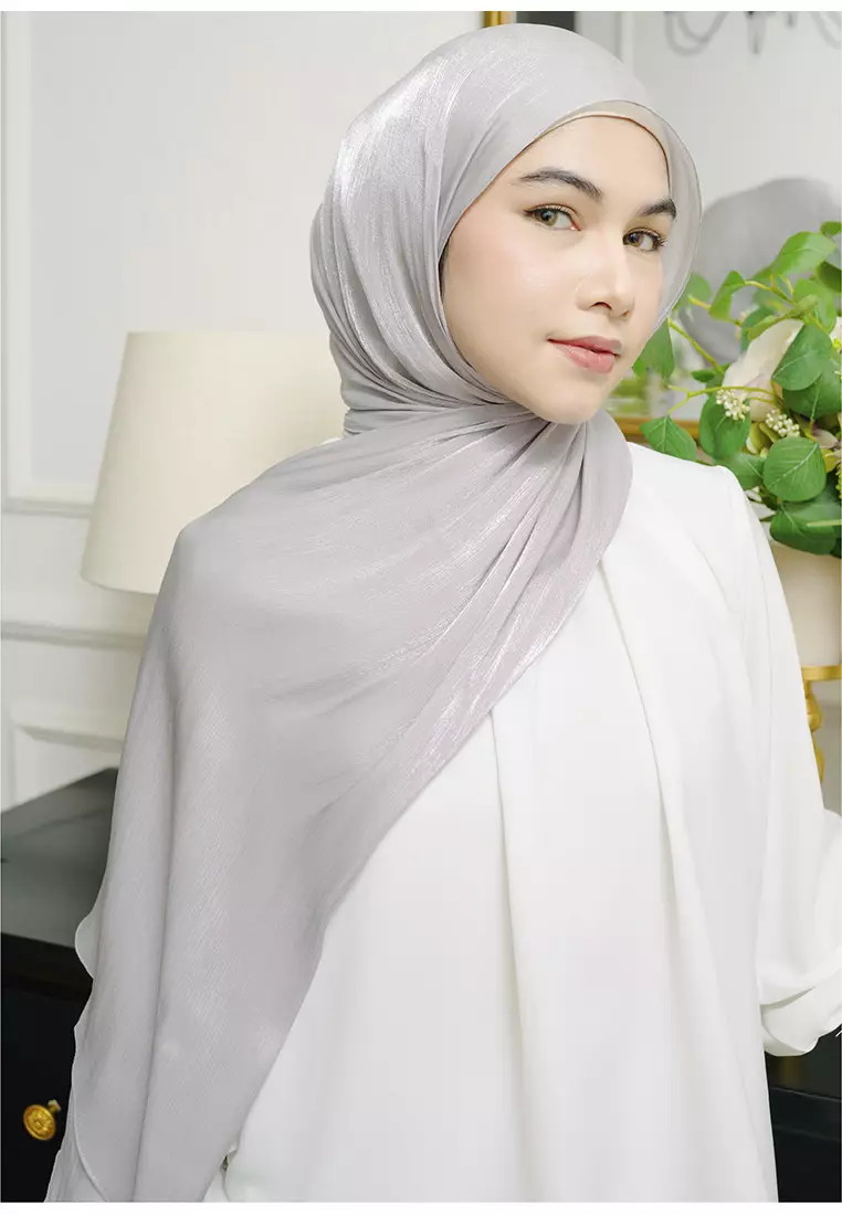 Yora Silk Shawl Ash Grey