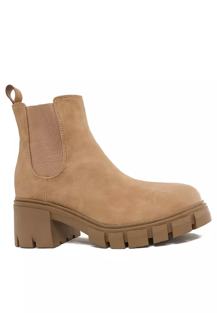 Discount on Twenty Eight Shoes  shoes - SKU: Platform Suede Fabric Chelsea Boots Wty2030-1