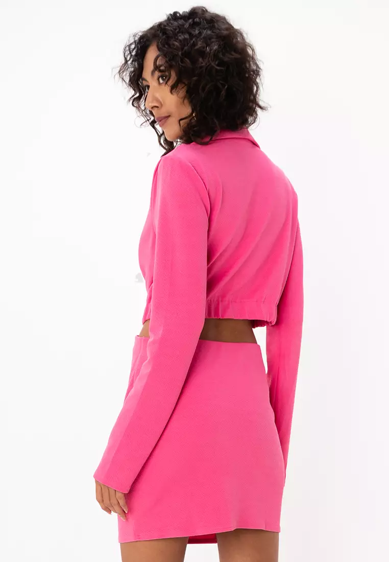 Mini Blazer Dress with Cut Out Detail