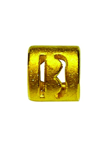 LITZ 金色 LITZ 999 (24K) Gold Alphabet Charm 字母牌 EPC1093-B-0.45g+/- A2611AC2BA1FC0GS_1